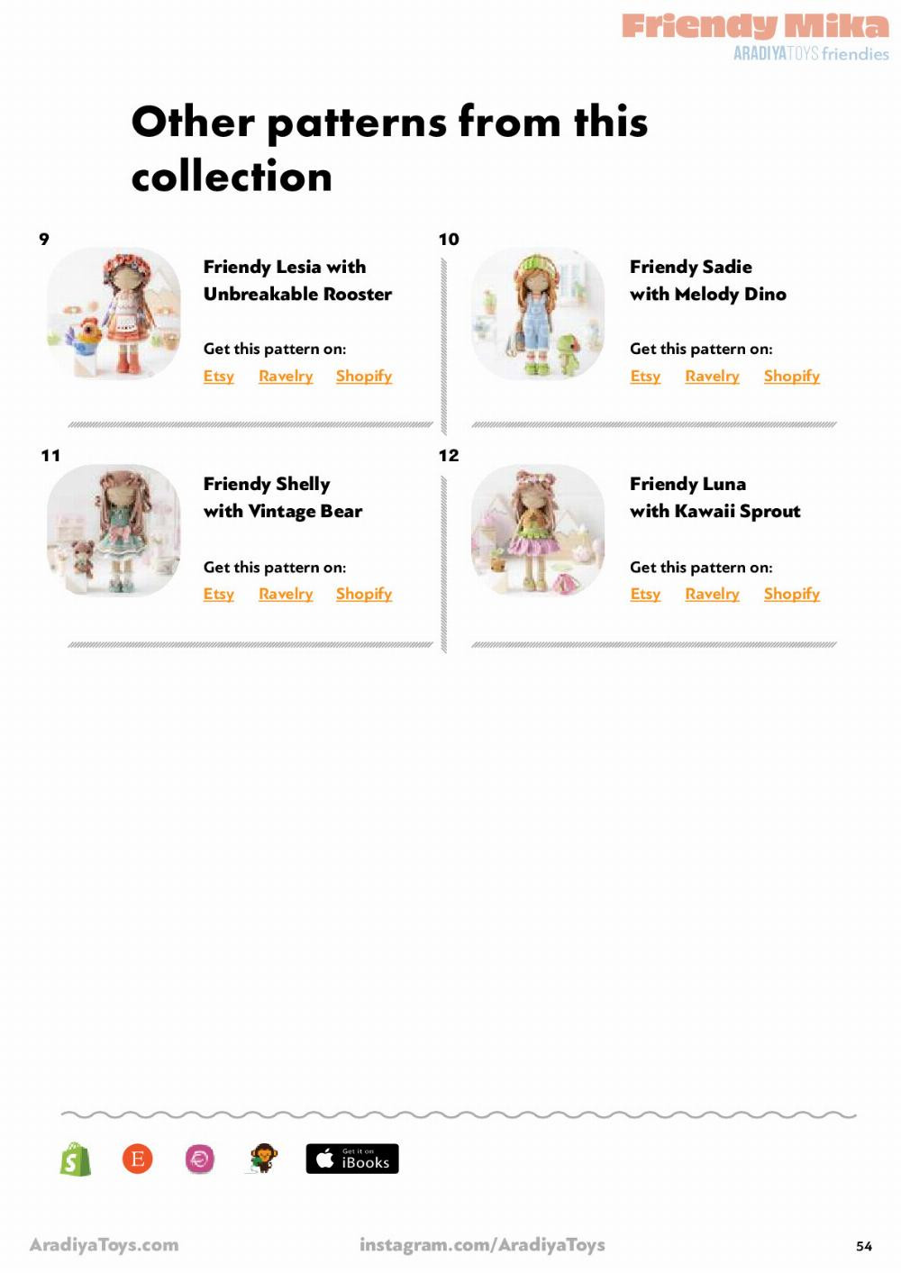 Friendy Mika AradiyaToys friendies Friendy Mika AradiyaToys friendies Crochet pattern doll