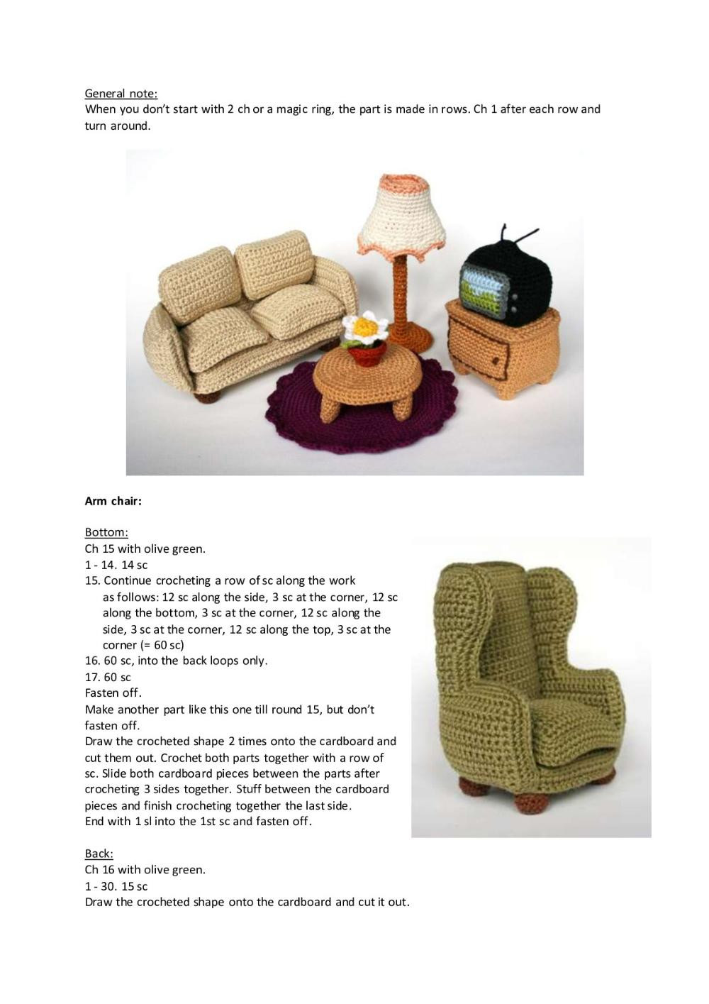 Furniture bathroom Yarn, Crochet patterns for washbasins, toilets, mirrors...