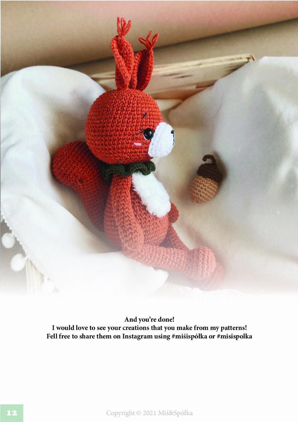 GINGER THE SQUIRREL CROCHET PATTERN