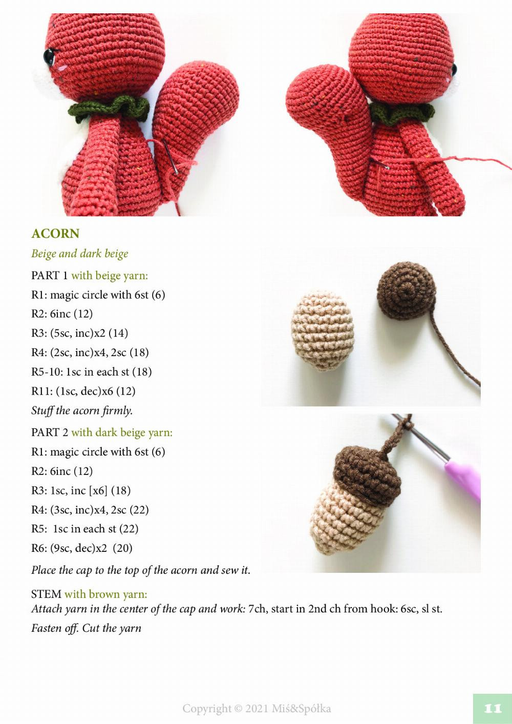 GINGER THE SQUIRREL CROCHET PATTERN