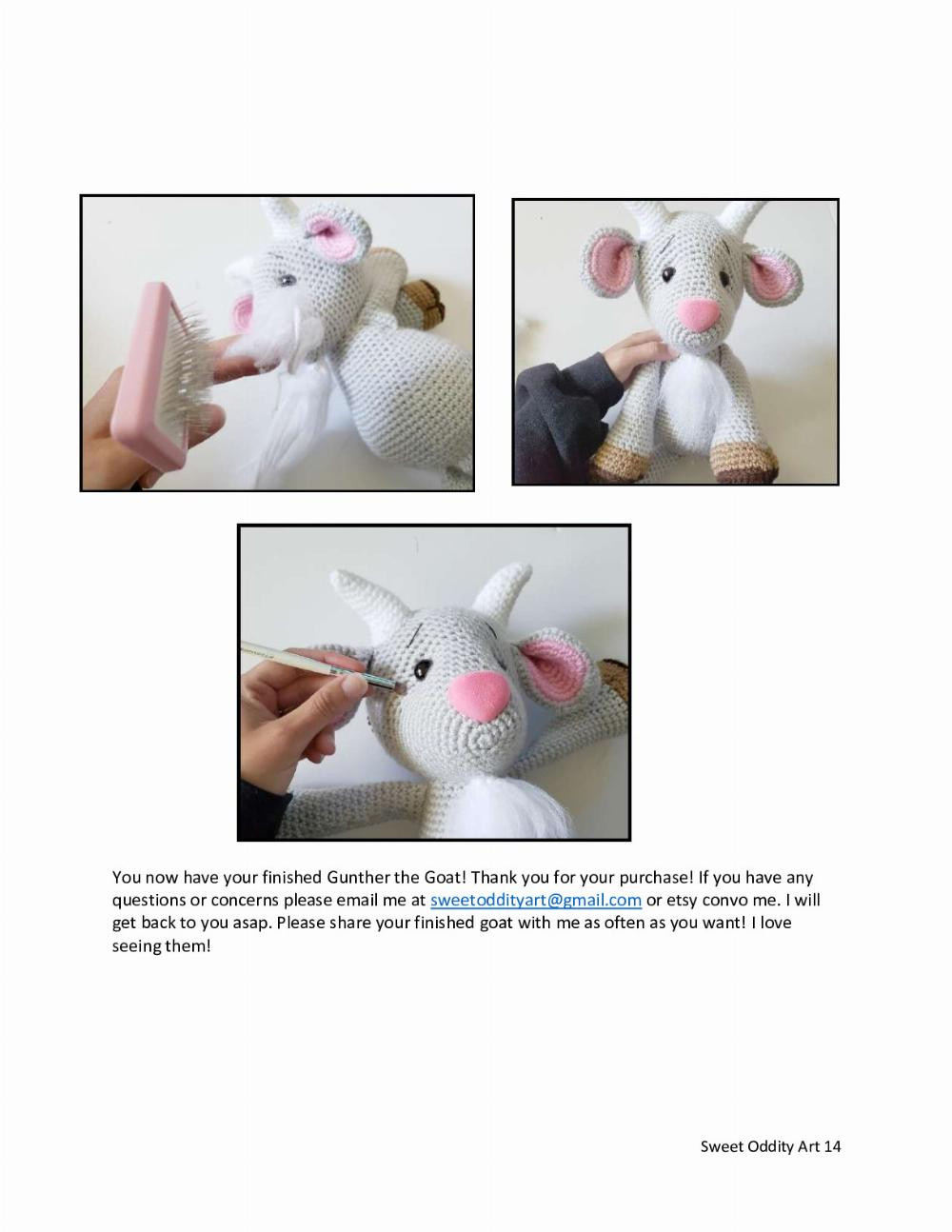 Gunther the Goat Crochet Pattern