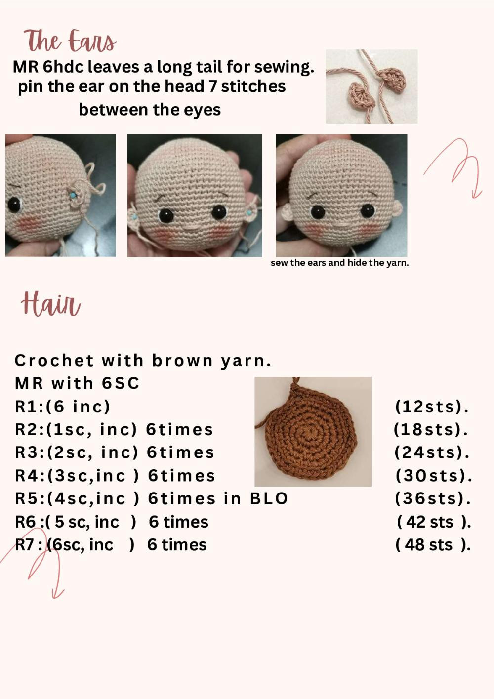 Hana Doll crochet pattern