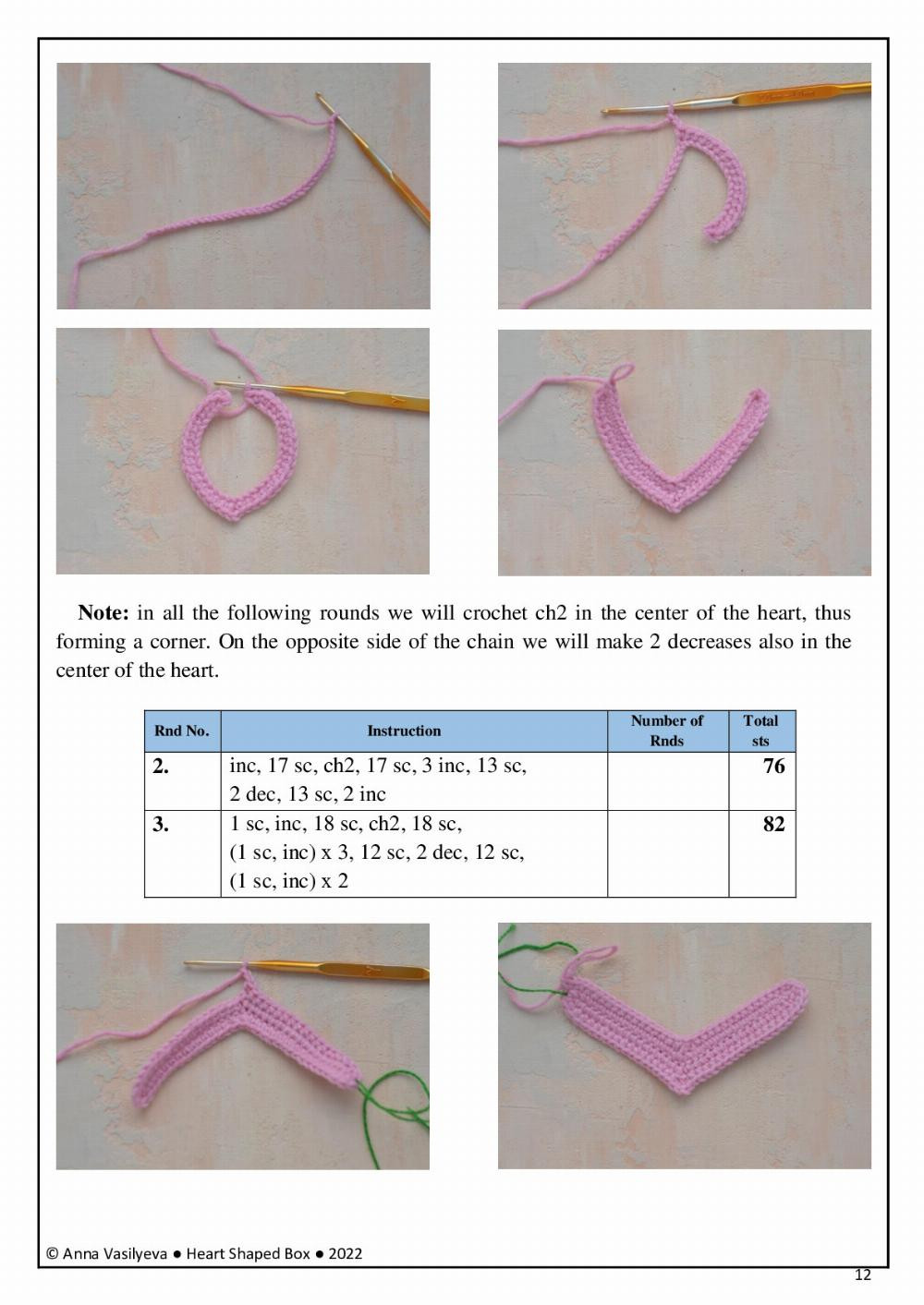 Heart Shaped Box Crochet Toy Pattern