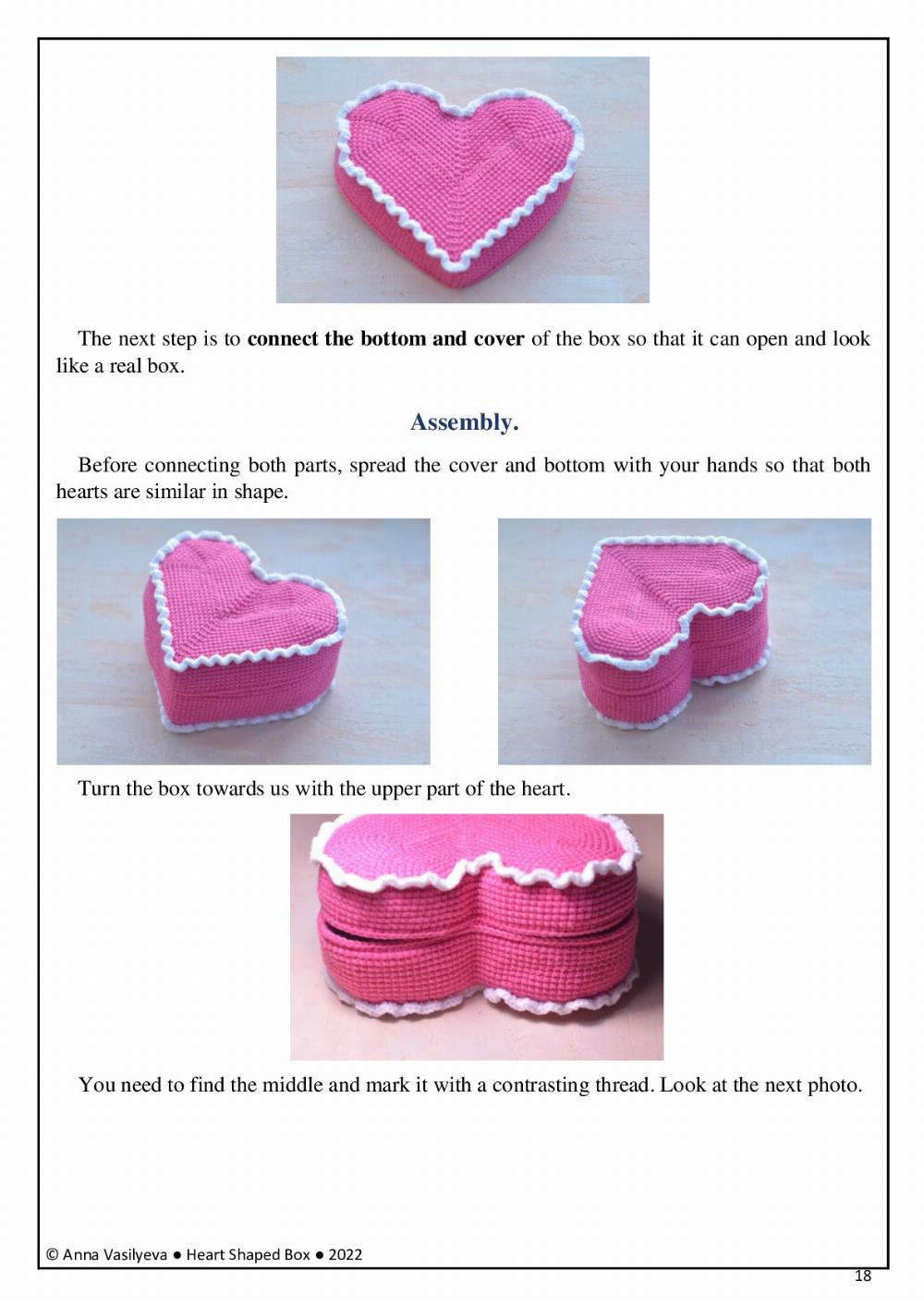 Heart Shaped Box Crochet Toy Pattern