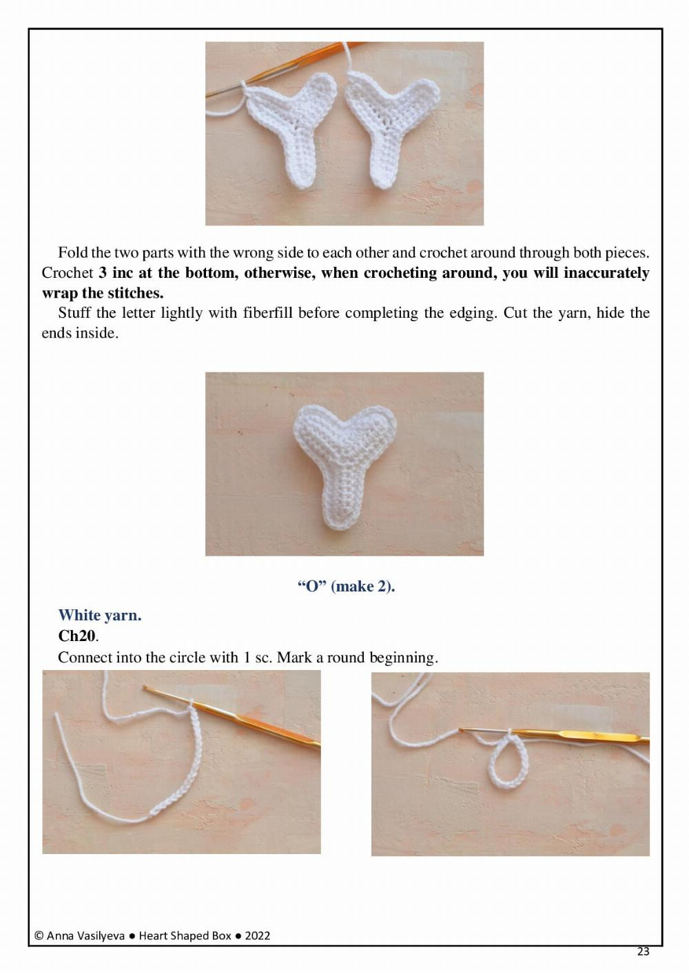 Heart Shaped Box Crochet Toy Pattern