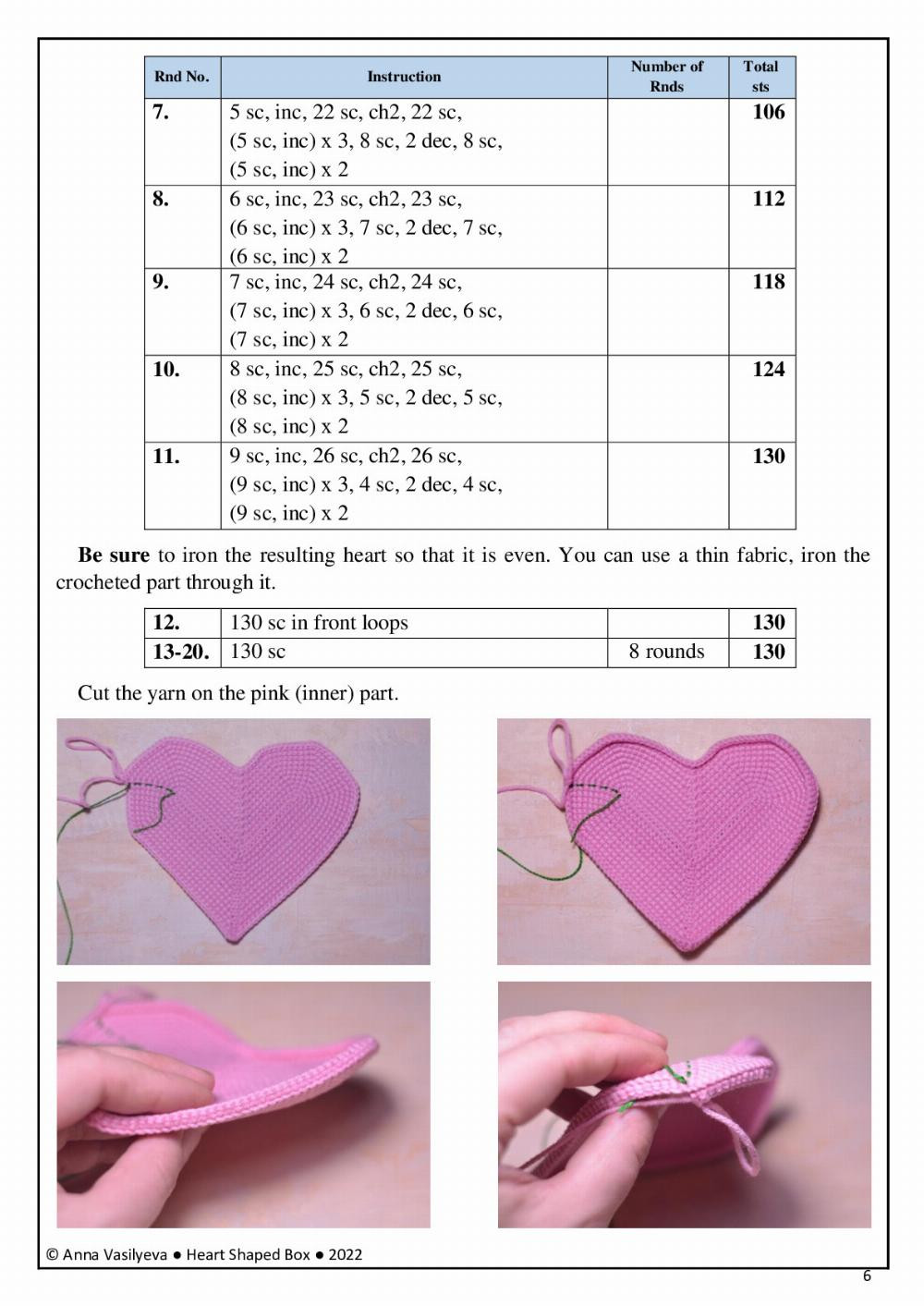 Heart Shaped Box Crochet Toy Pattern