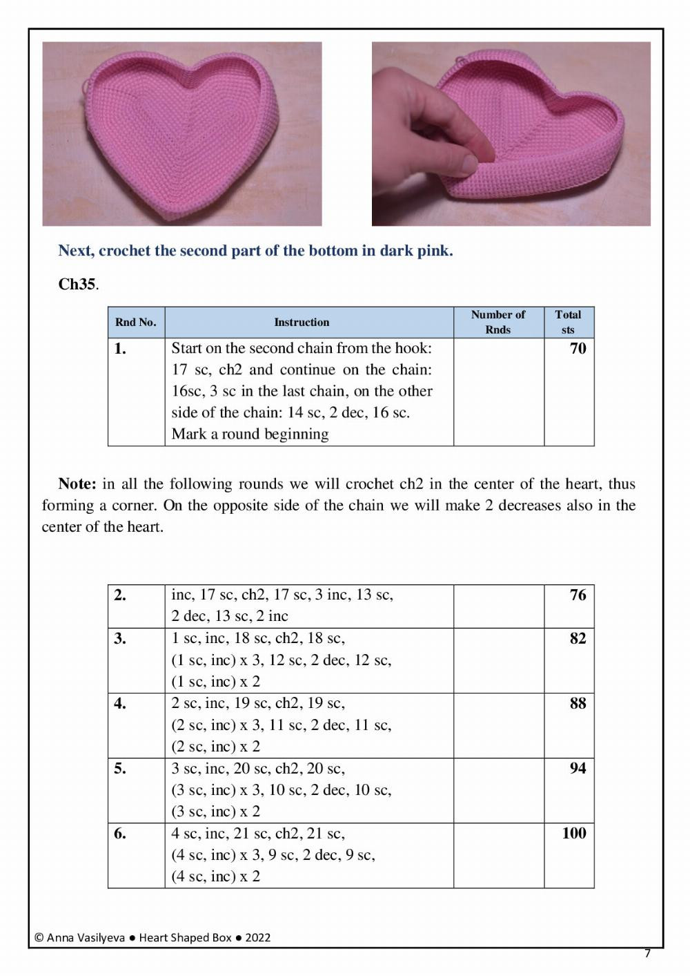 Heart Shaped Box Crochet Toy Pattern