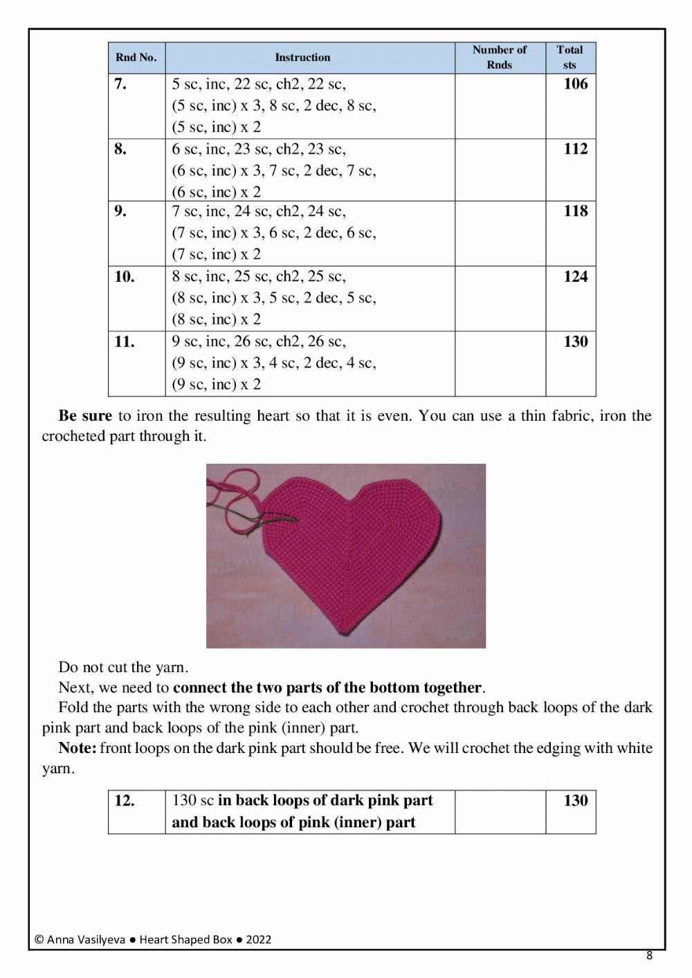 Heart Shaped Box Crochet Toy Pattern