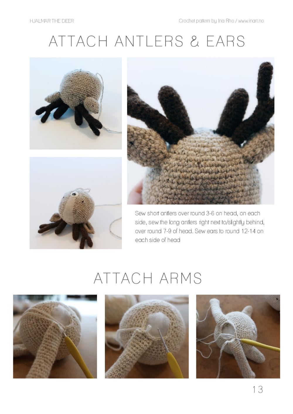 HJALMAR THE DEER Crochet pattern