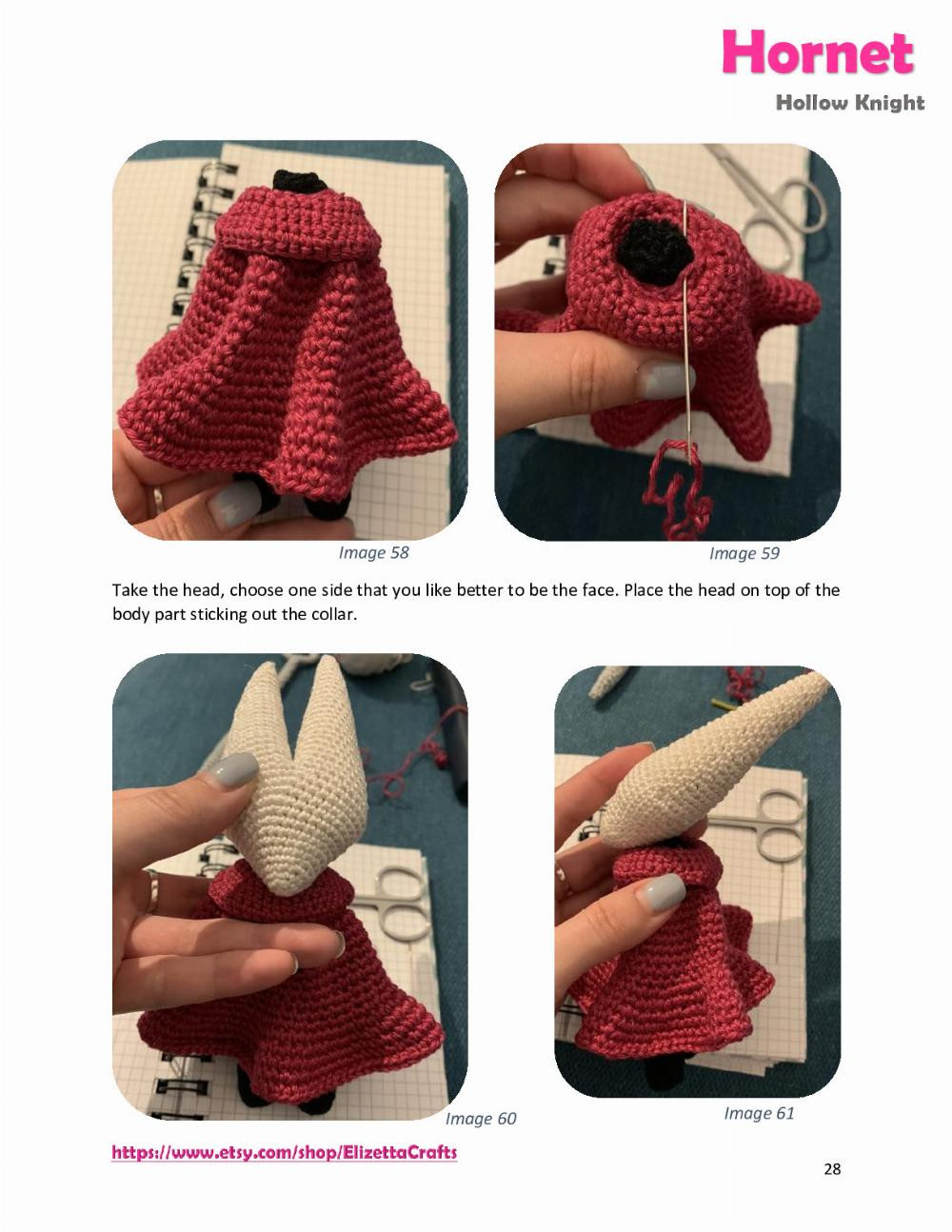 Hornet Hollow Knight Crochet pattern