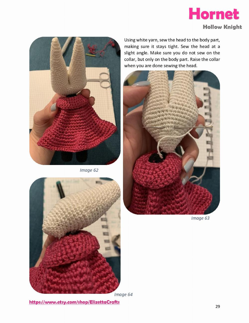 Hornet Hollow Knight Crochet pattern