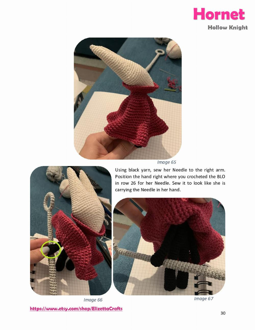 Hornet Hollow Knight Crochet pattern