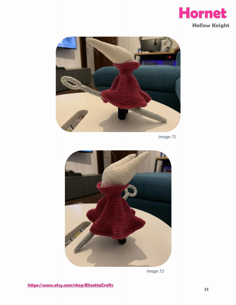 Hornet Hollow Knight Crochet pattern