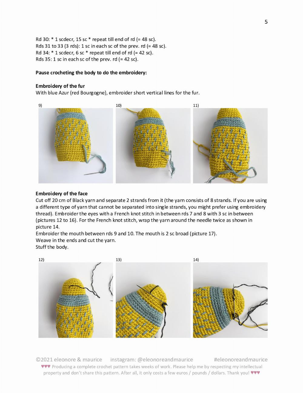 ♥ Hubertus the bug crochet pattern ♥