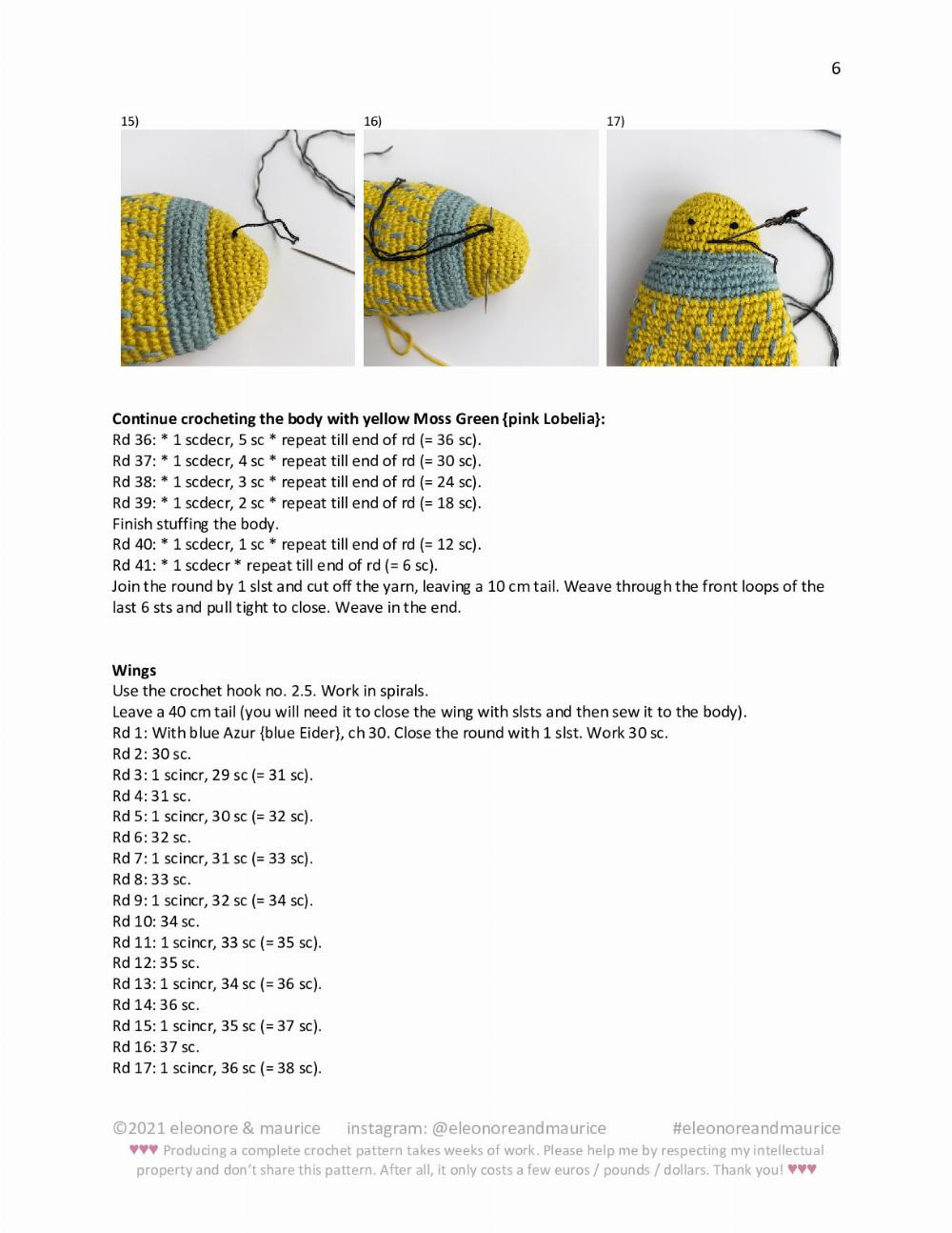 ♥ Hubertus the bug crochet pattern ♥