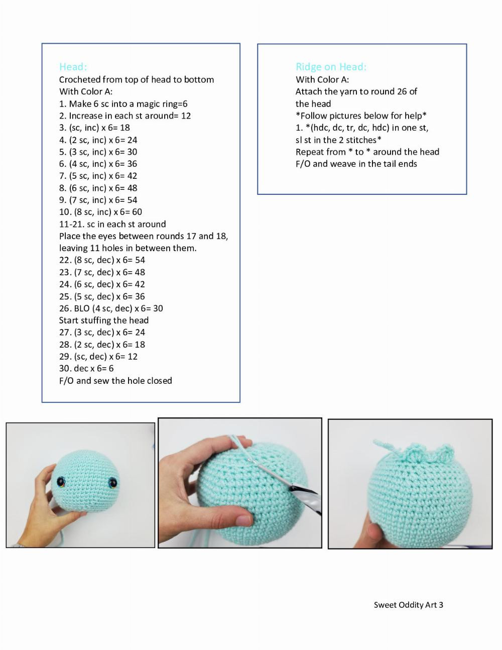 Jellyfish Crochet Pattern, Jellyfish crochet pattern wearing a bow