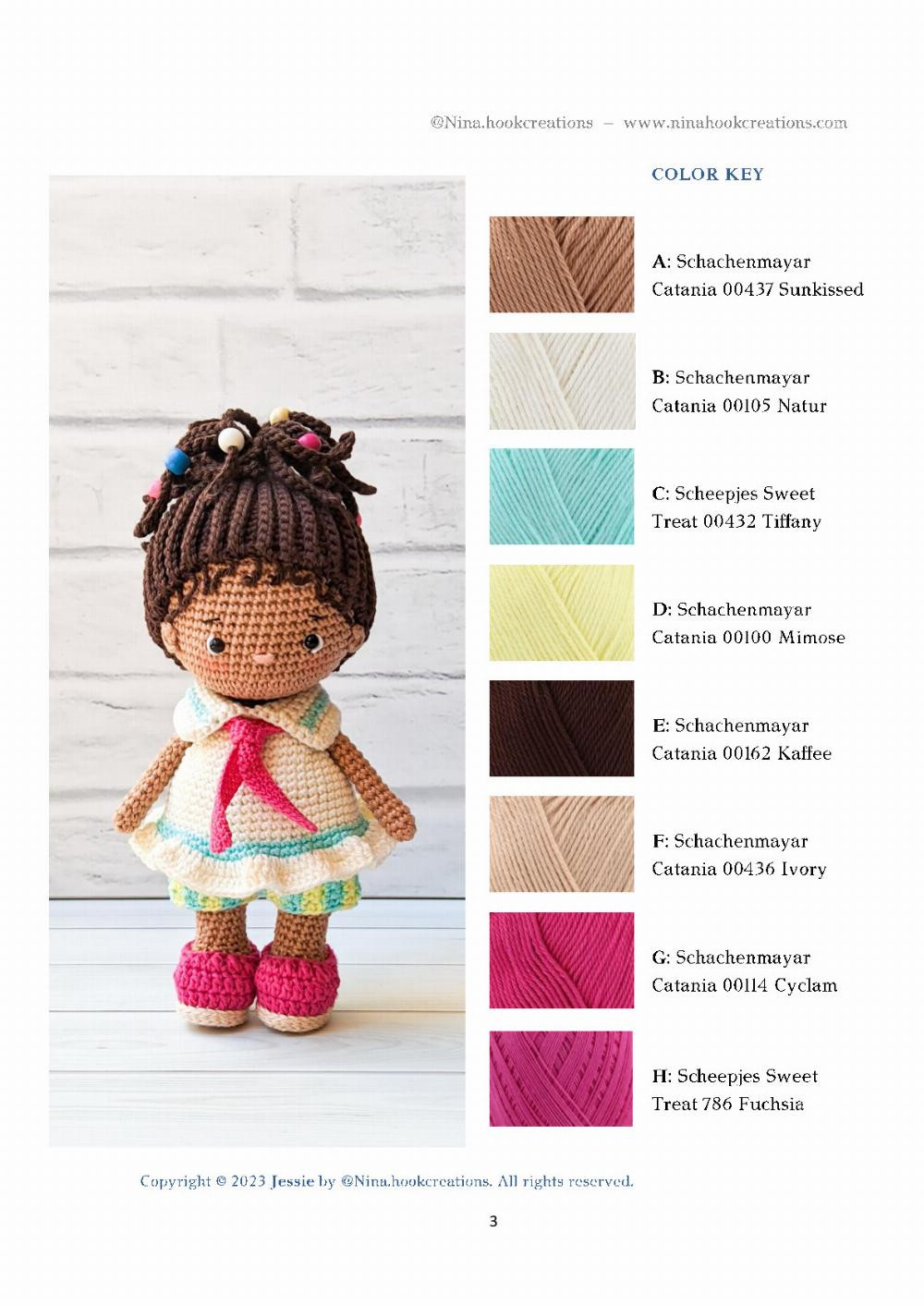 jessie doll crochet pattern