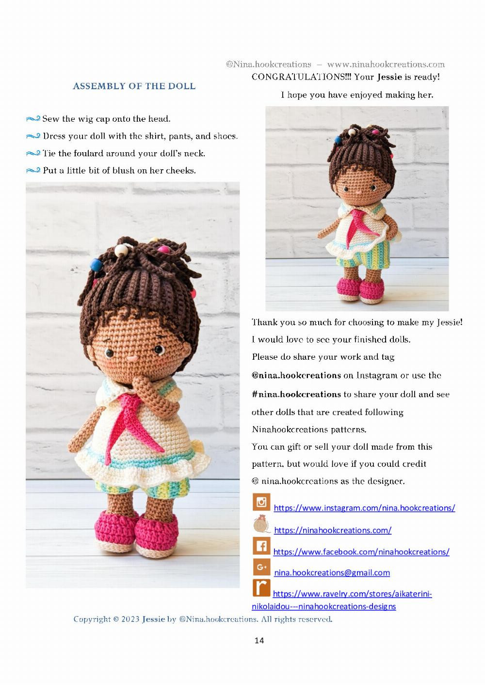 jessie doll crochet pattern