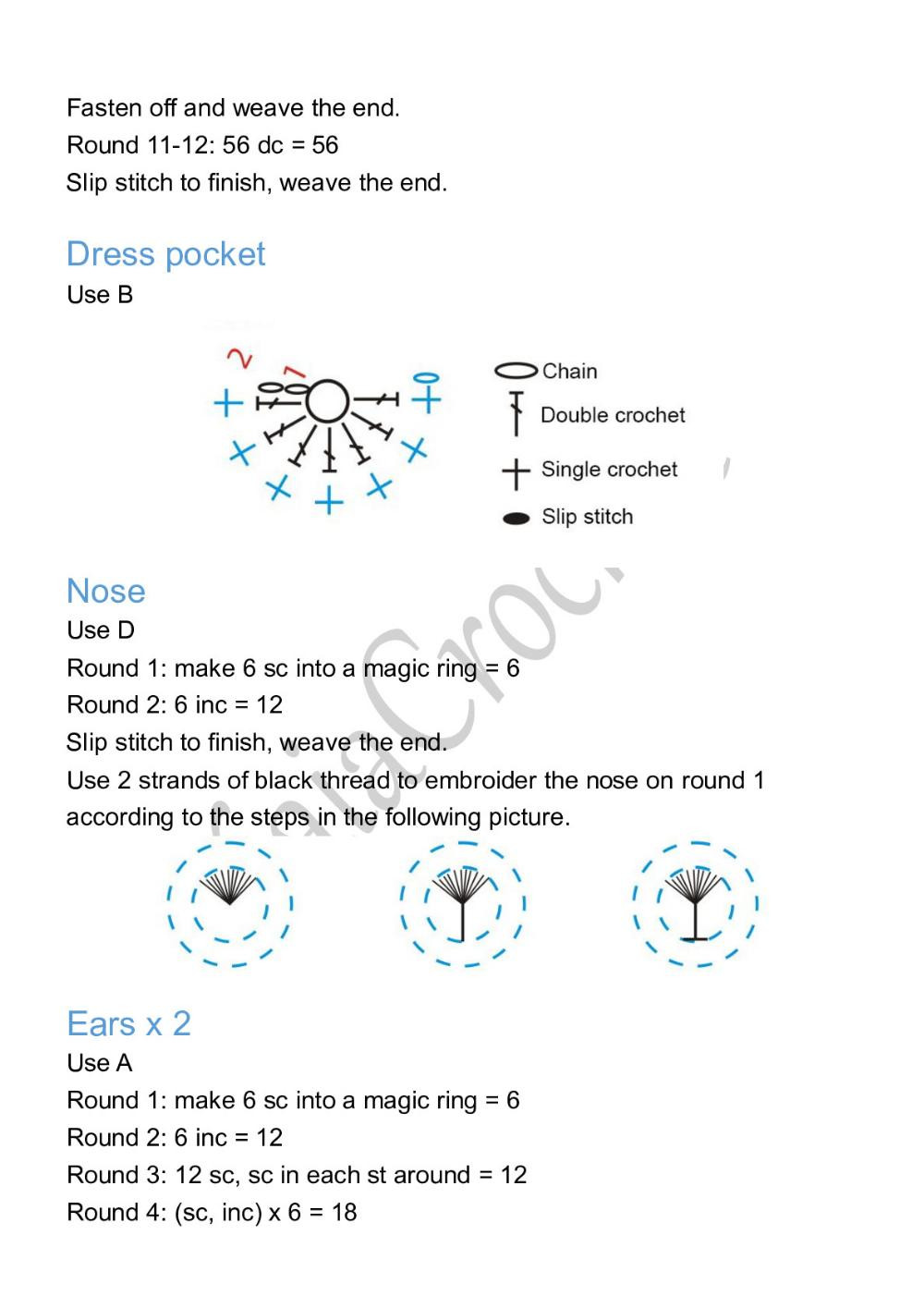 Kaia Crochet Pajama Party - Tiger Crochet Pattern