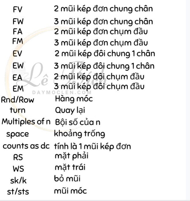 Kí hiệu móc len dành cho người mới 📌 #xh  #xuhuong  #kihieumoclen