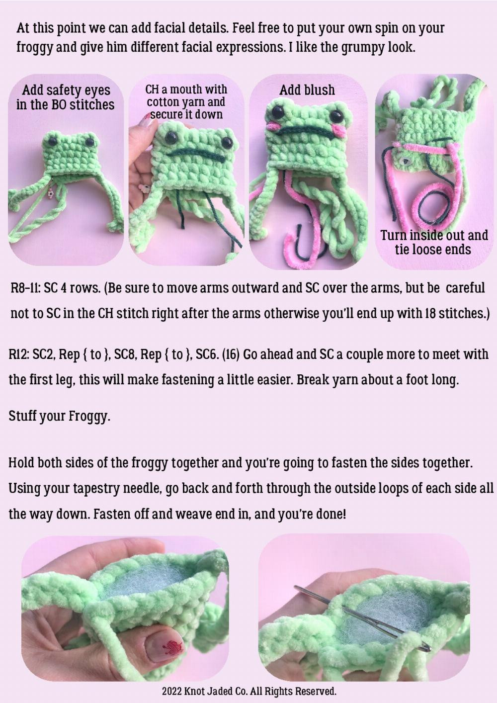 Leggy Froggy No-Sew Crochet Pattern