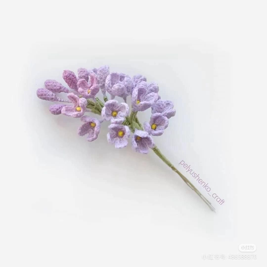 lilac flower free pattern