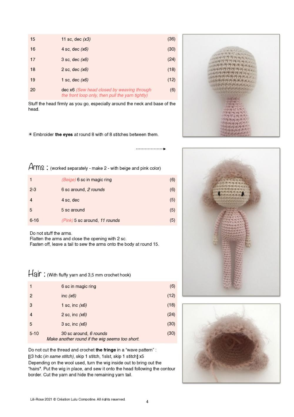 Lili-Rose… little flower fairy… Crochet pattern