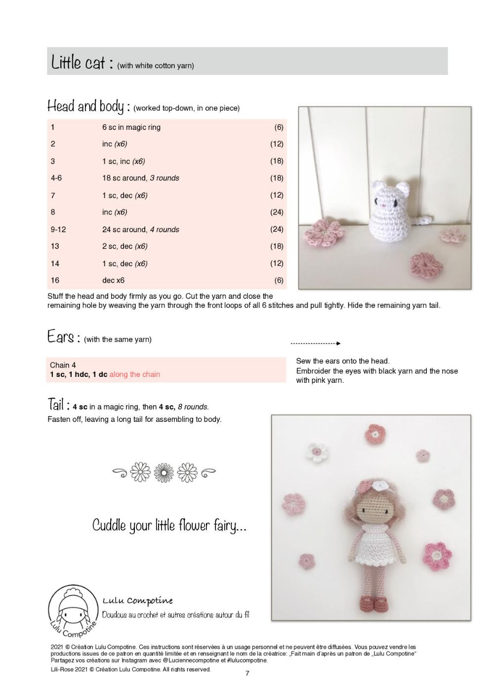 Lili-Rose… little flower fairy… Crochet pattern