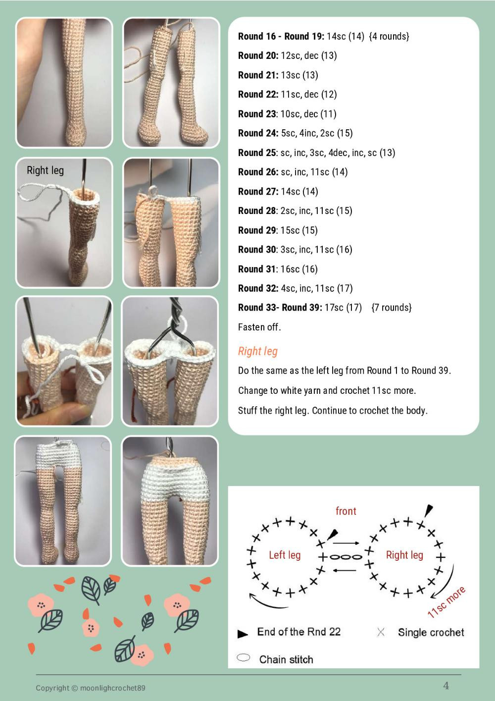 lily doll, Blonde girl doll crochet pattern wearing pink dress.