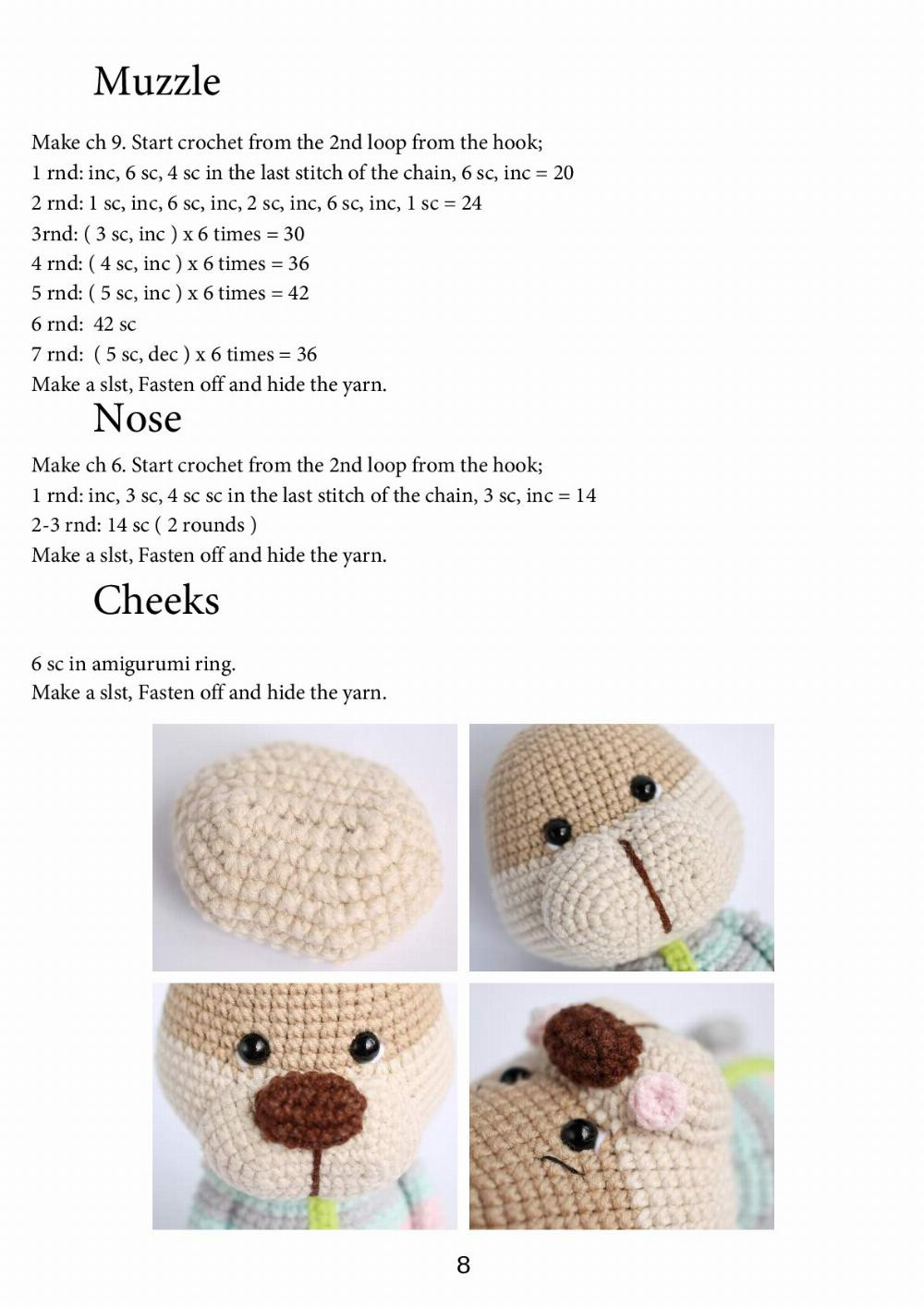 lion cub bubble crochet pattern