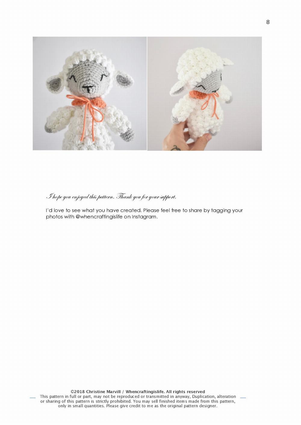 lulu the lamb crochet pattern