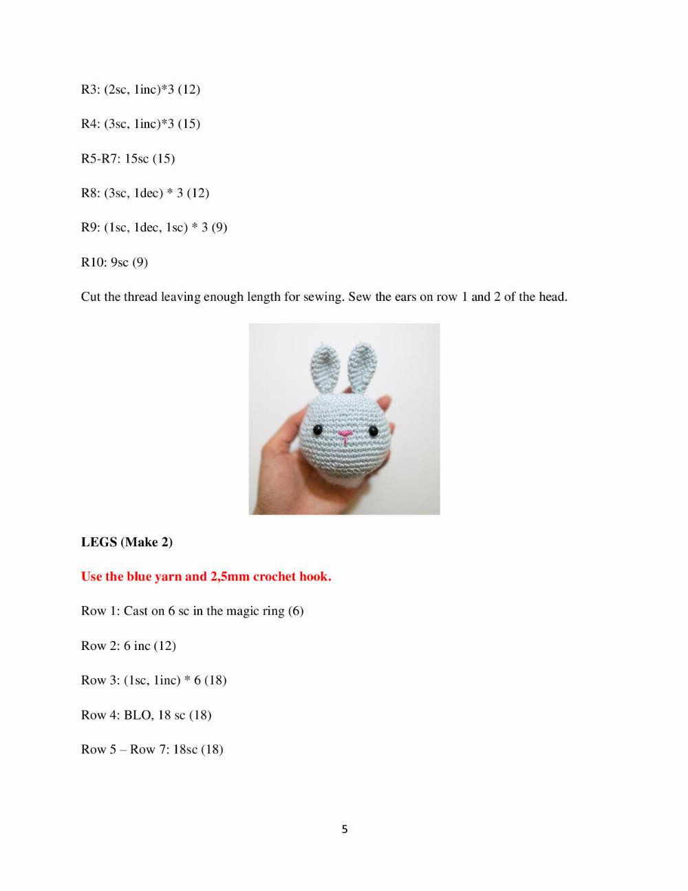 LUNA BUNNY PATTERN