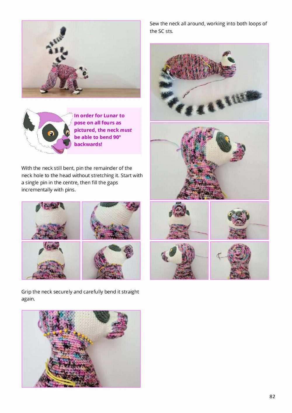 lunar the lemur crochet pattern