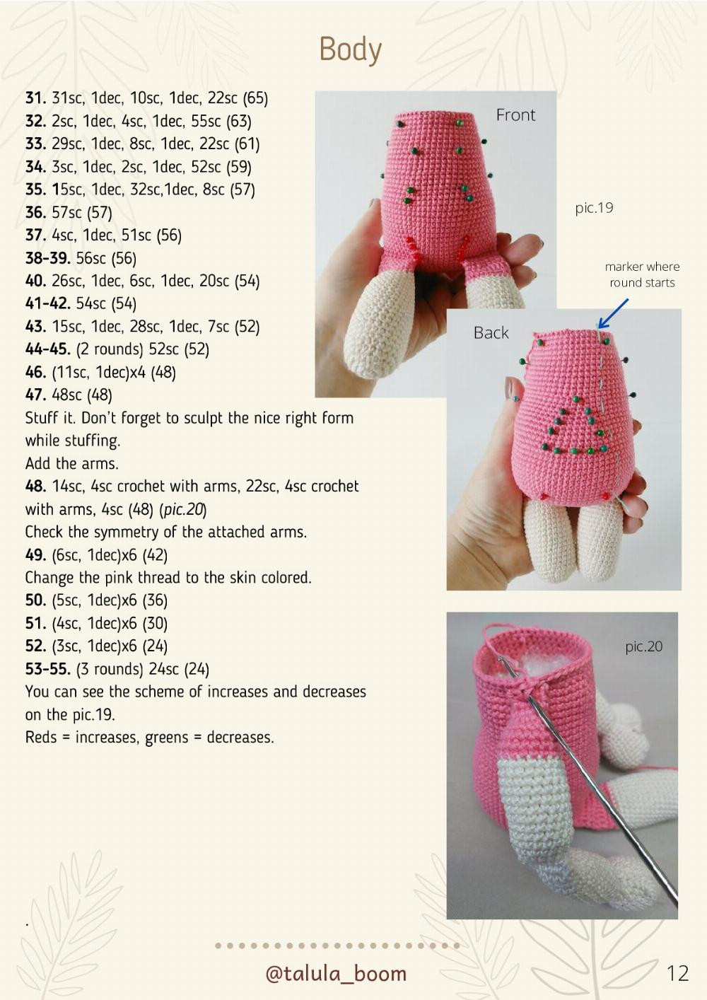 MARI . Crochet Doll PDF PATTERN