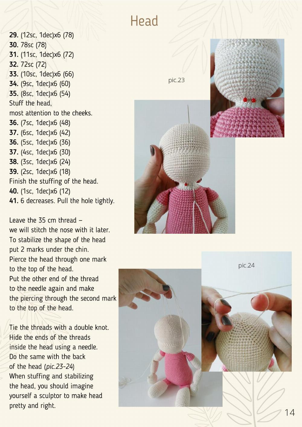 MARI . Crochet Doll PDF PATTERN