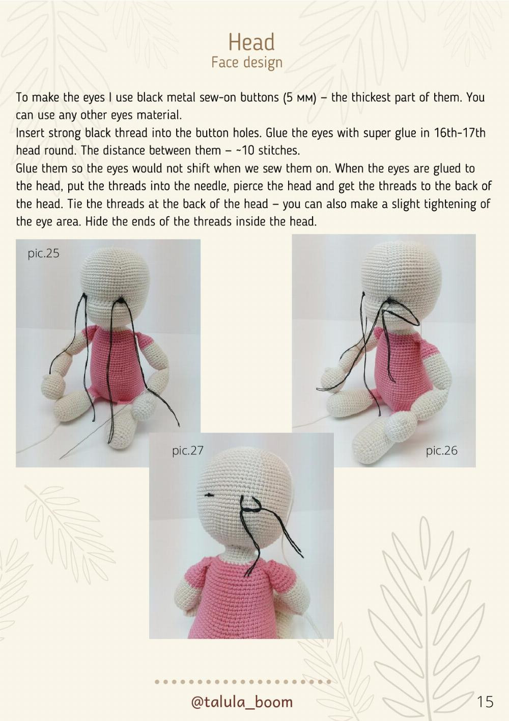 MARI . Crochet Doll PDF PATTERN