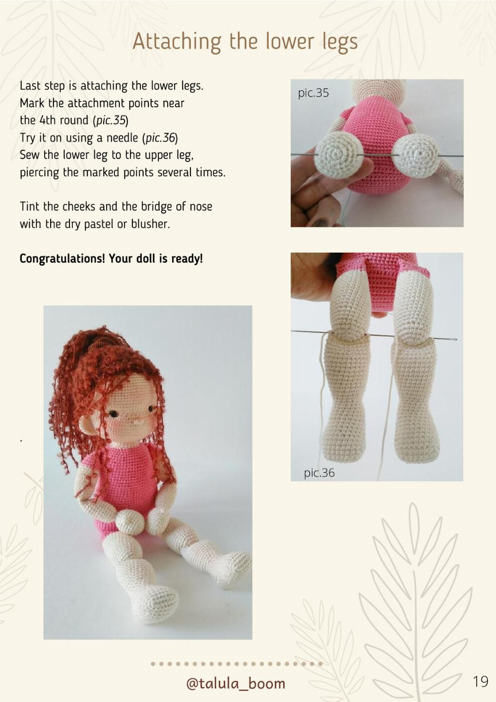 MARI . Crochet Doll PDF PATTERN