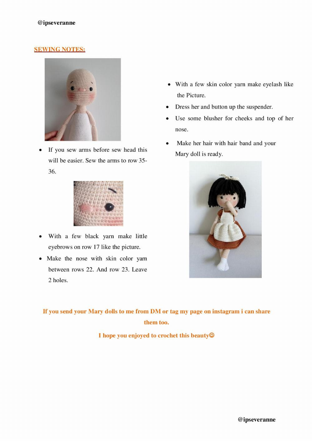 MARY DOLL PATTERN