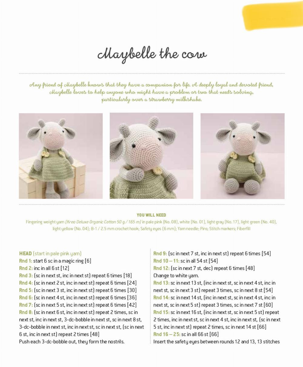 maybelle the cow crochet pattern