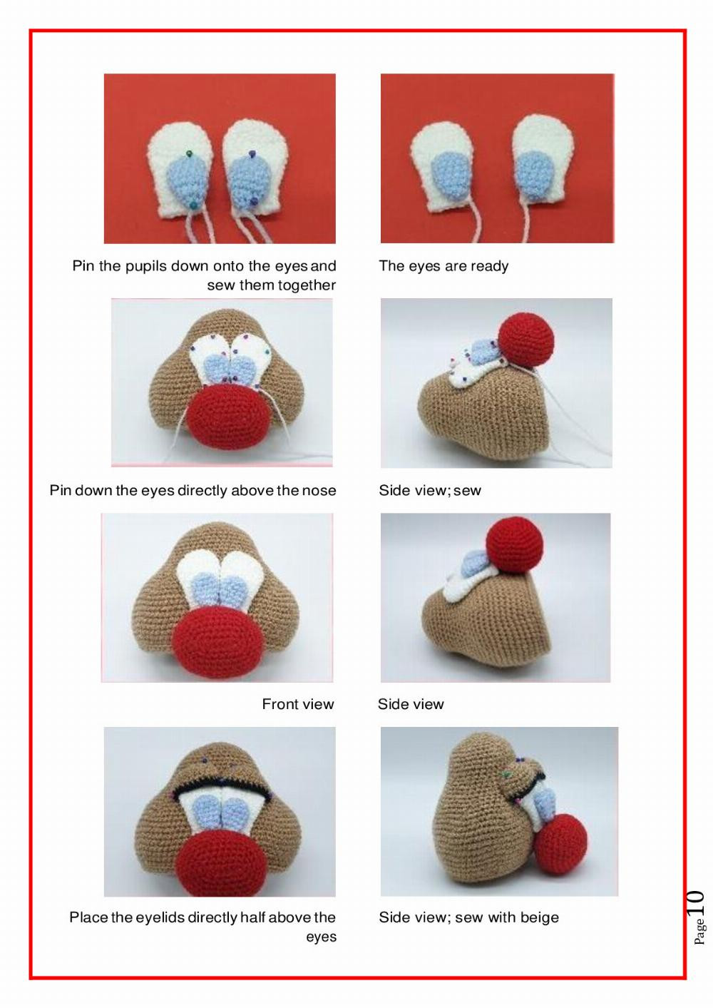 merry christmas crochet pattern reindeer