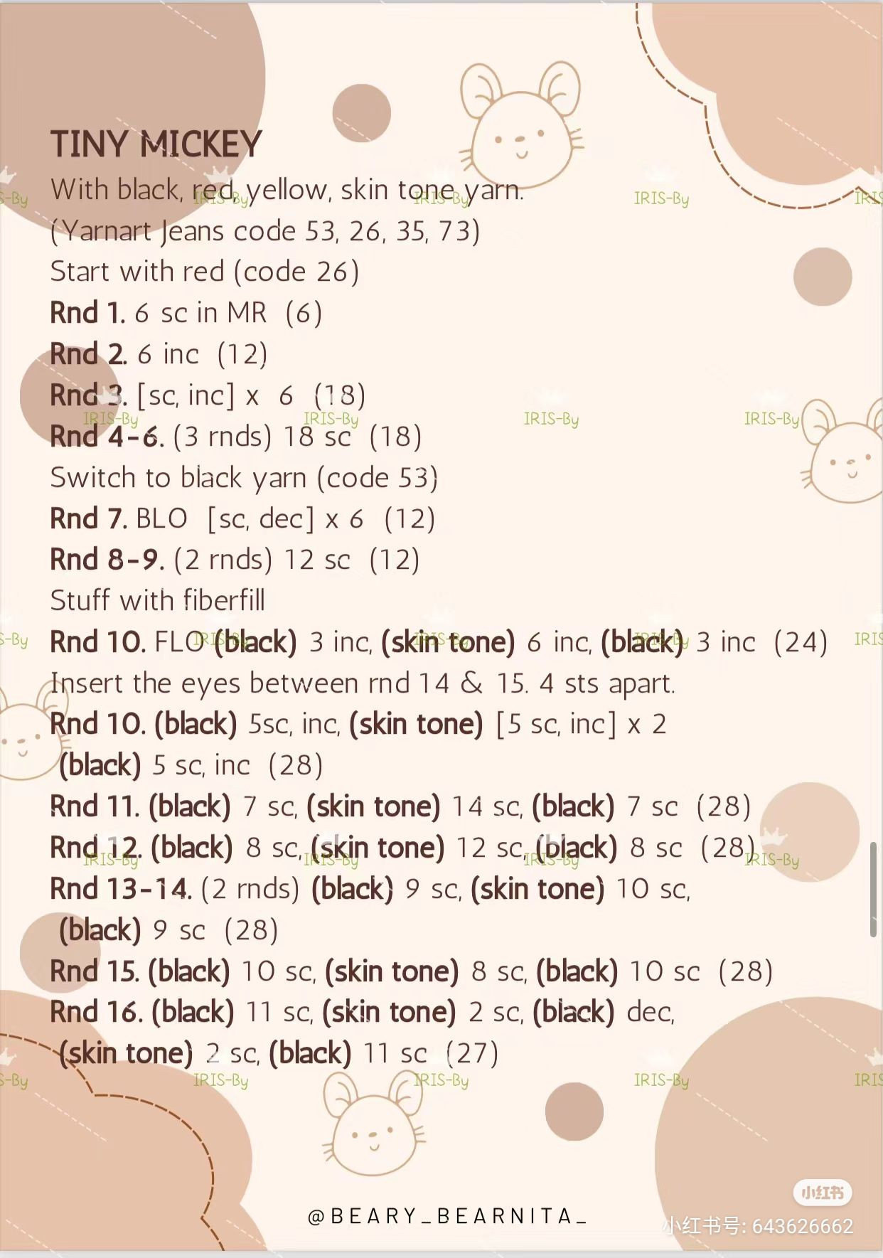 Mickey and Minnie Chart