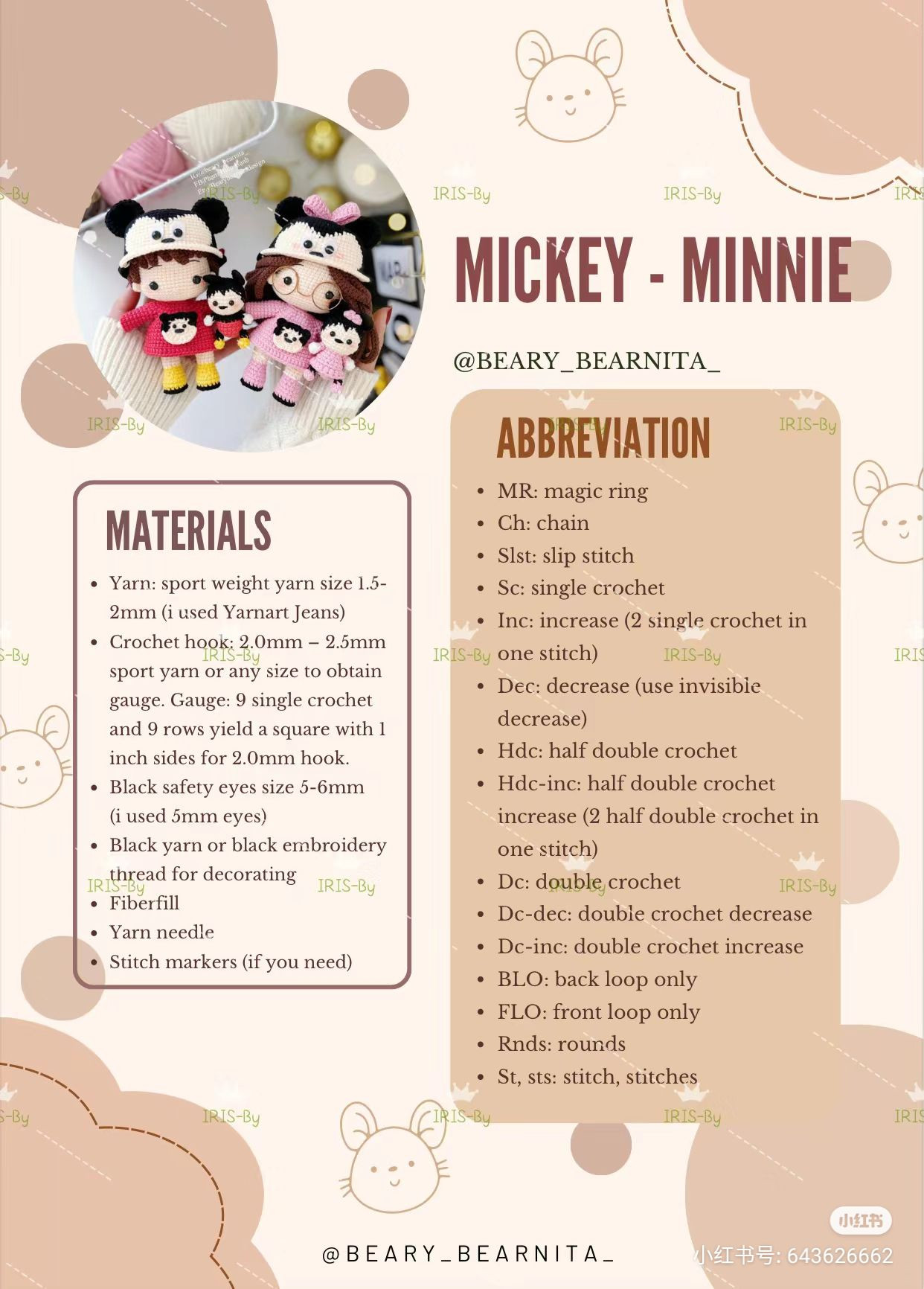 Mickey and Minnie Chart