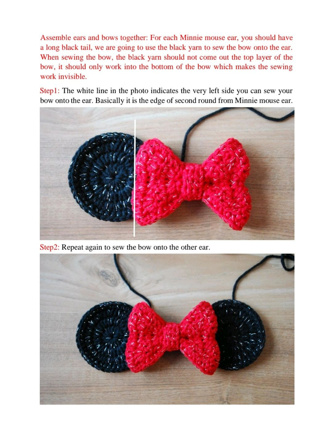 mickey handbag crochet pattern