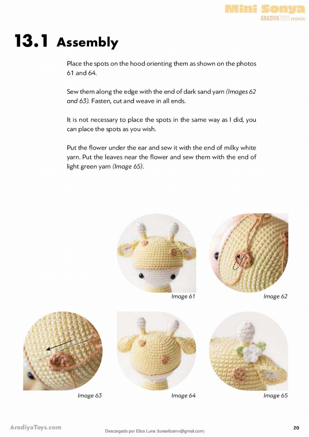 Mini Sonya AradiyaToys minis Mini Sonya AradiyaToys minis Crochet pattern