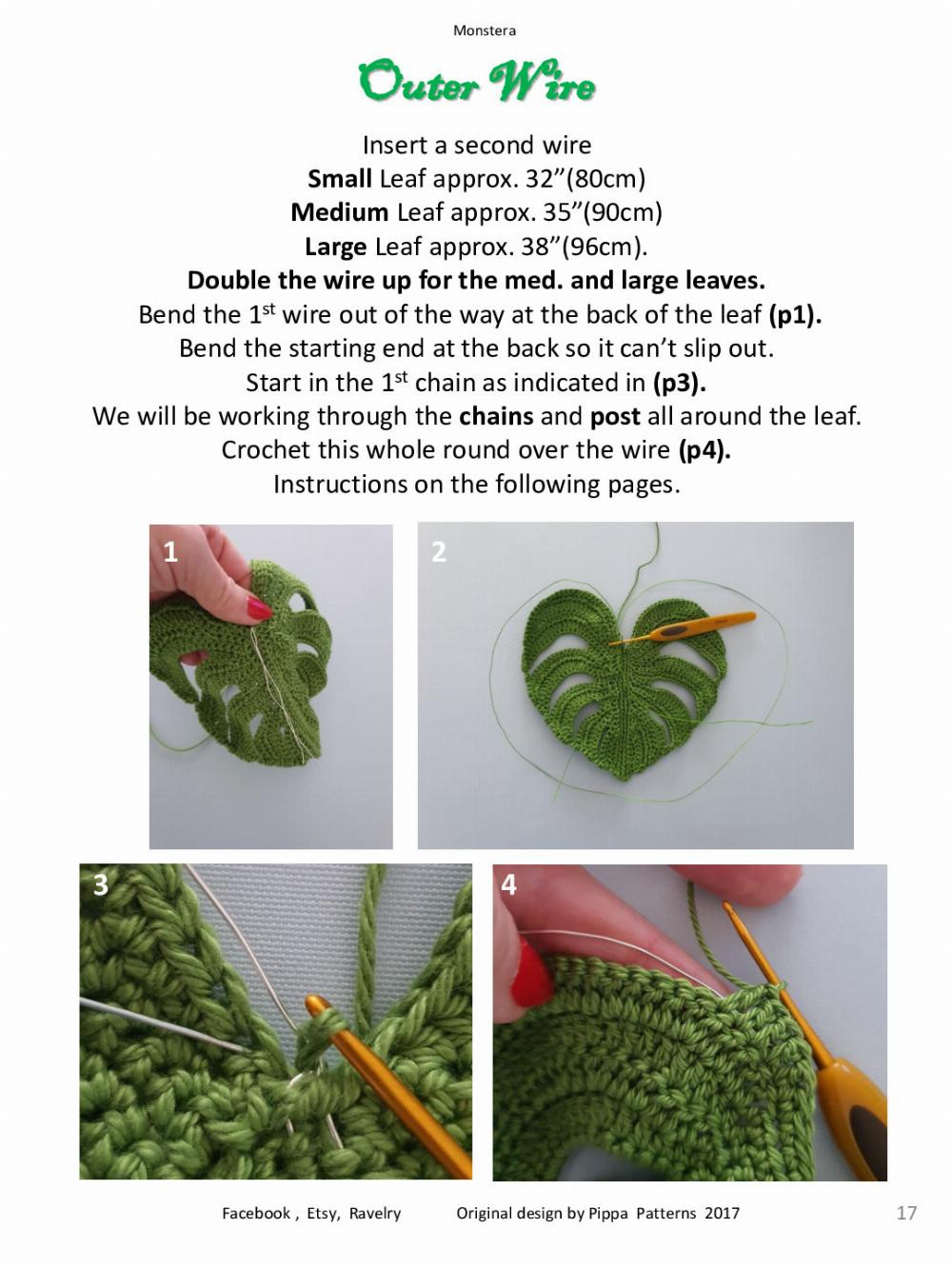 Monstera Pattern and instructions