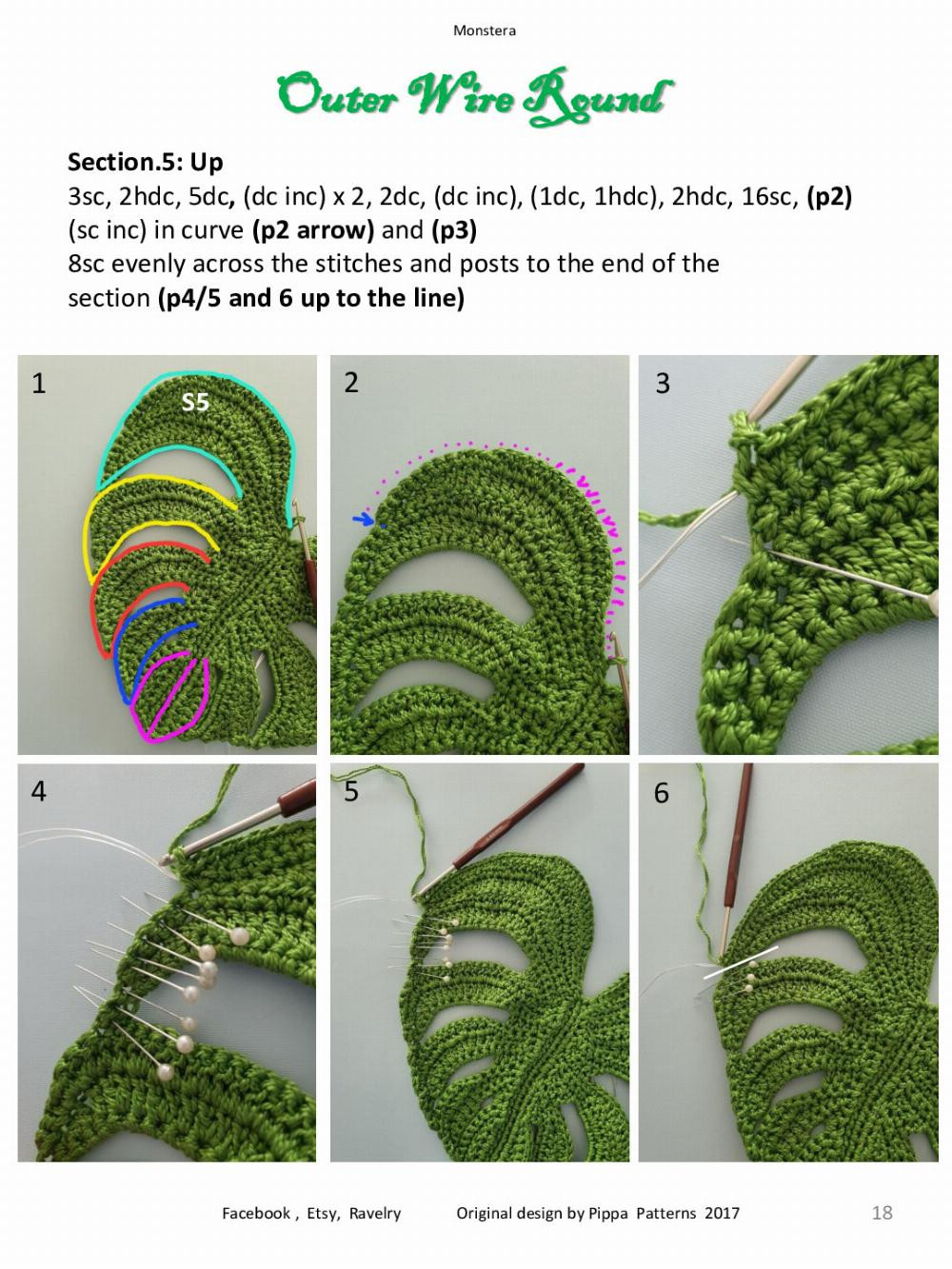 Monstera Pattern and instructions