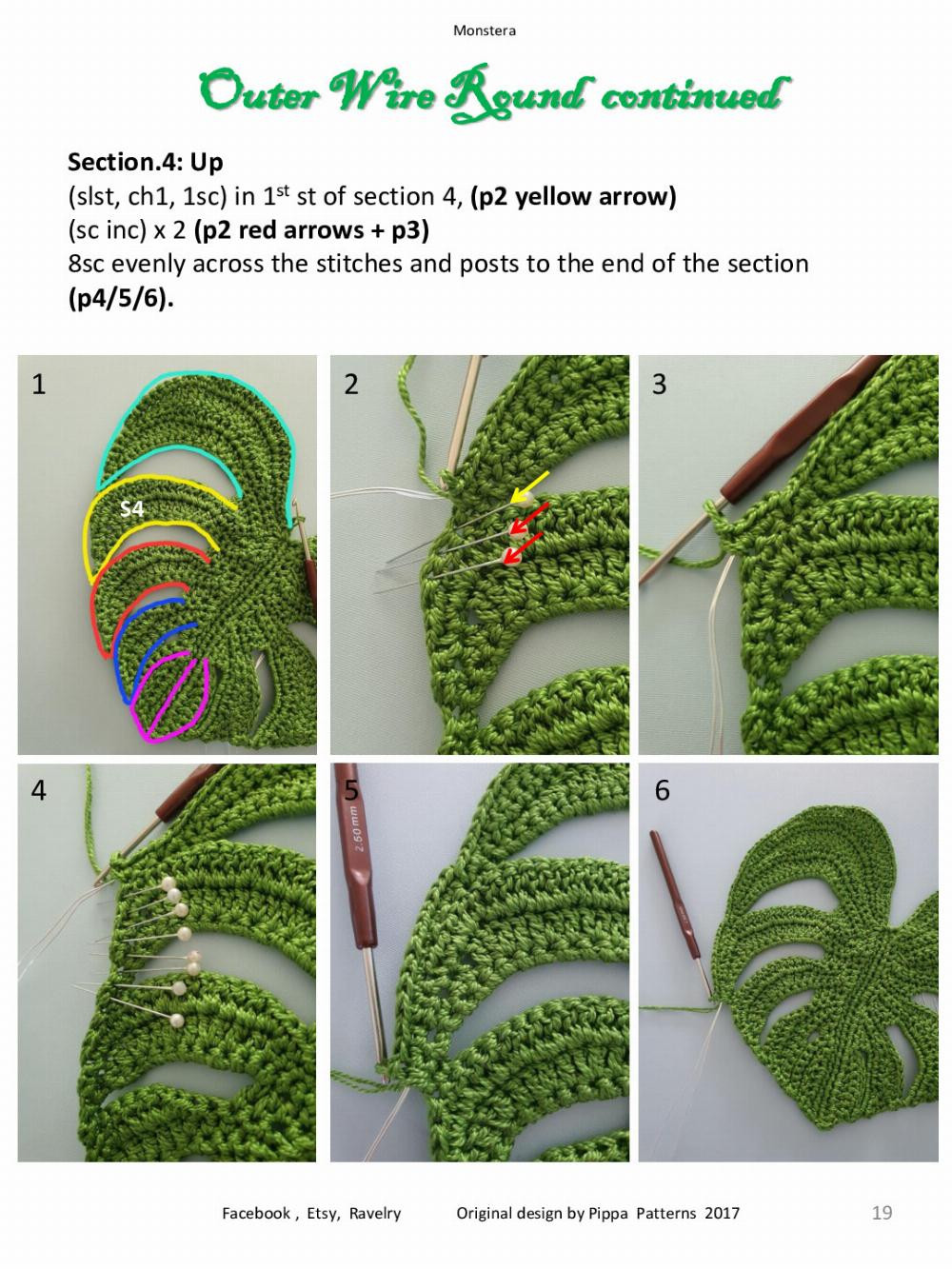 Monstera Pattern and instructions