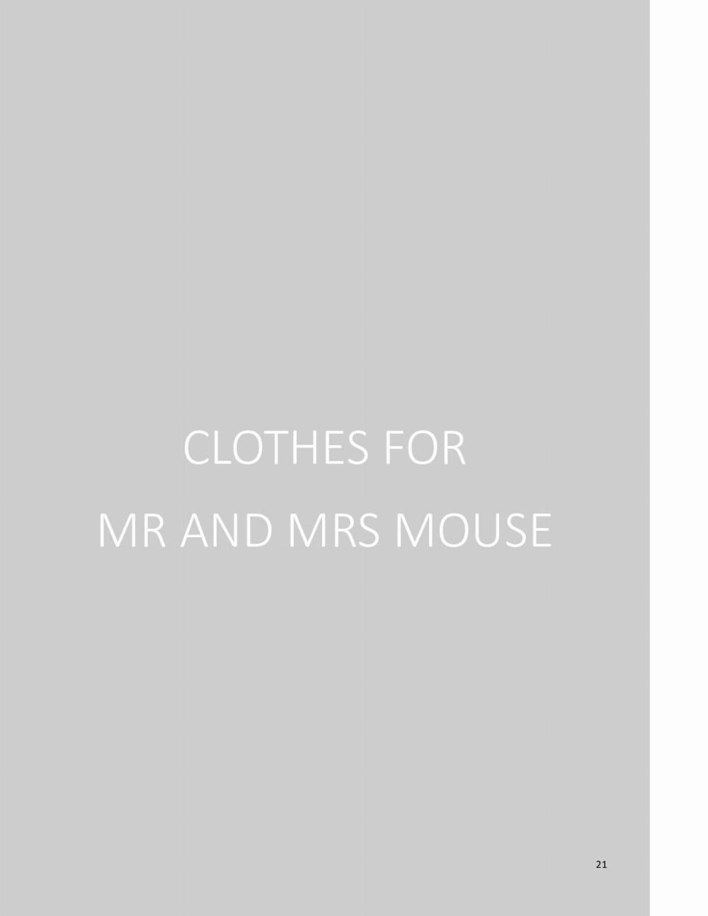 MR & MRS MOUSE - MINI