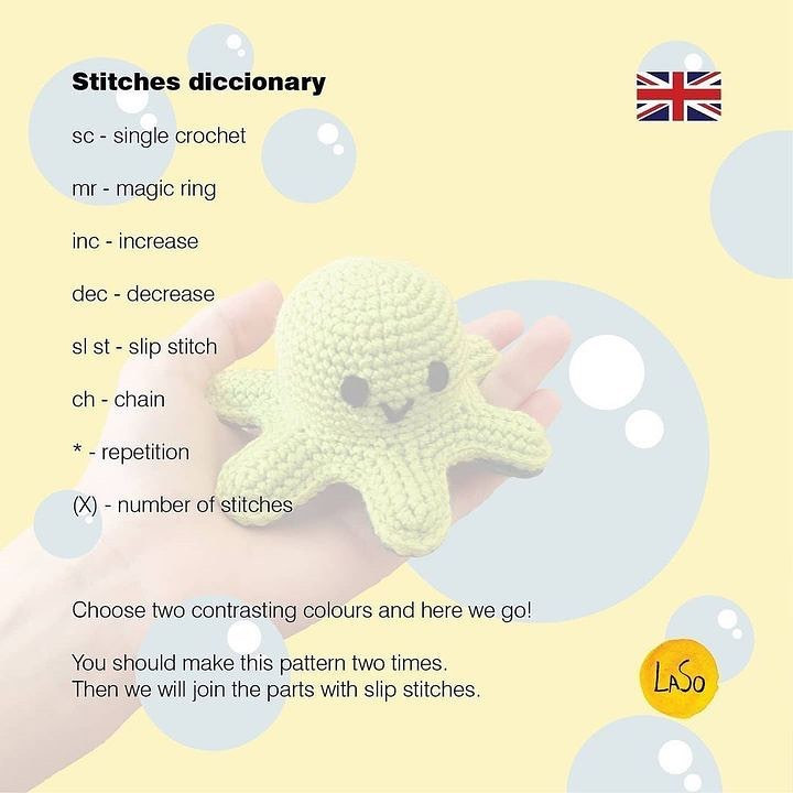 Octopus and jellyfish crochet patterns