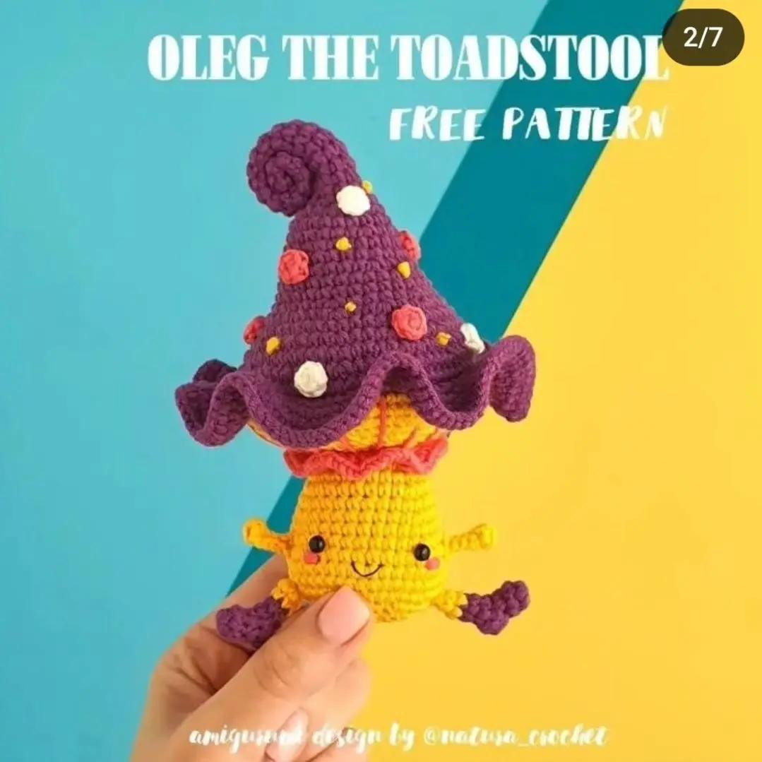 oleg the toadstool free pattern
